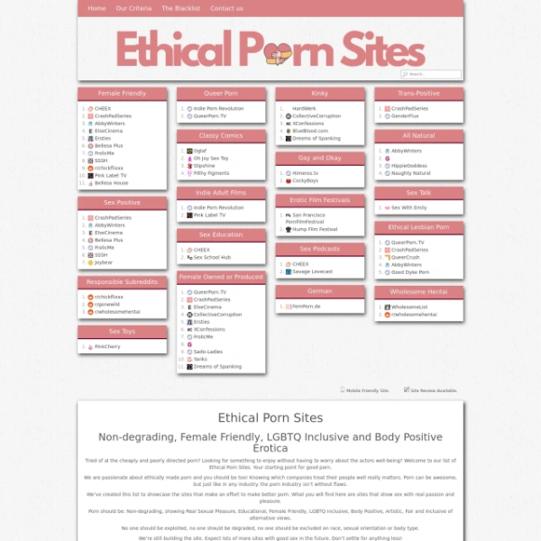 Ethical Porn Sites on myporndir.com